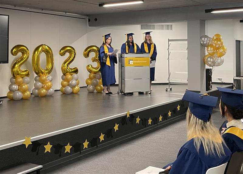 Flying Hats to Mark the End of School Career