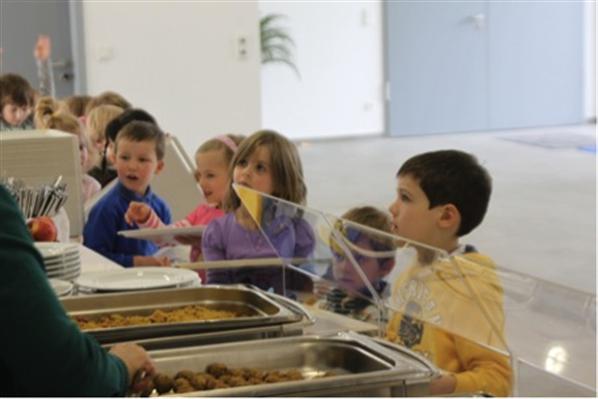 First day of school in our new school building in Bad Homburg