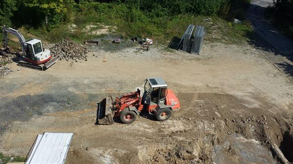 Construction of the sports hall has begun